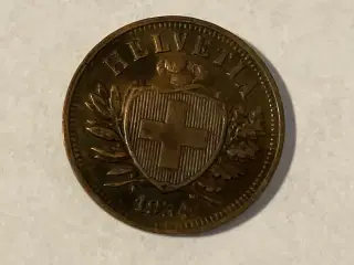2 Rappen Switzerland 1934