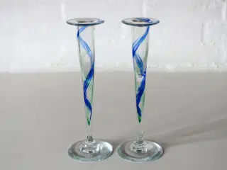 Kunstglas lysestager