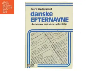 Danske efternavne af Georg Søndergaard (Bog)