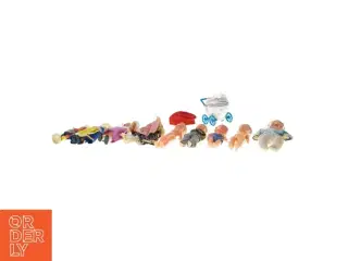Dukker med barnevogn (str. 16 cm)