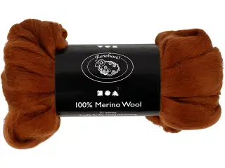100g Brun Merinould - 21 my til Håndarbejde