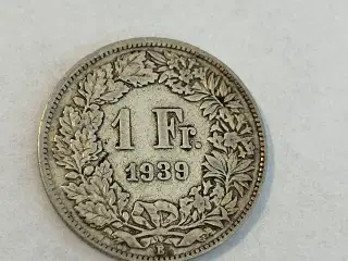 1 Franc Switzerland 1939
