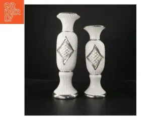 Sæt af dekorative vaser fra Lifestyle (str. Ø 10 & 10,5 cm længden 30 & 35,5 cm)