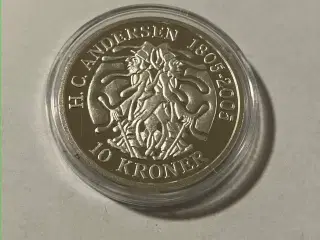 10 Kroner HC Andersen "Skyggen" 1 oz sølvmønt