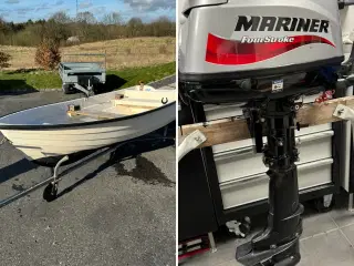 Komplet båd sæt - lige til at sætte i vandet