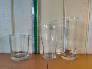 Diverse glas og kopper