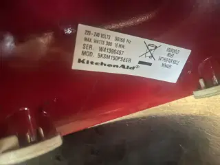 KitchenAid Artisan 5KSM150 (rød) — velholdt + ekst