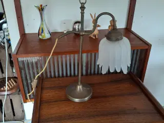 Ældre dansk bordlampe I art nouveau stil 