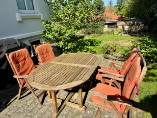 Havemøbel sæt i teak