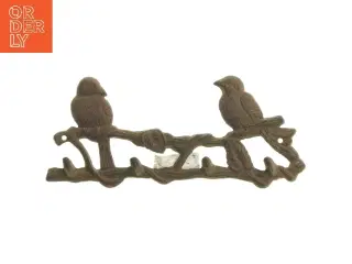 Antik knagerække i jern (str. 30x13 cm)