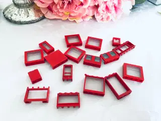 Vinduer rød Lego 