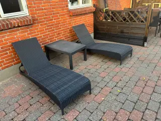 2 stk solvogn + bord