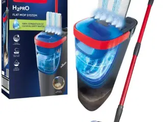 Gulvmoppe flad – Vileda H2Pro med spand