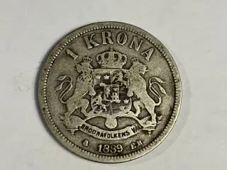 1 krona 1889 Sweden