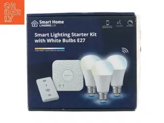 Smart lys starter kit med hvide pærer E27 fra Silvercrest (str. Ø 60 mm længde 115 mm)