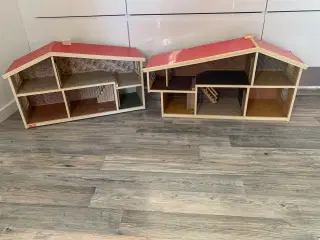 4. Stk Lundby dukkehus og et Lisa dukkehus.