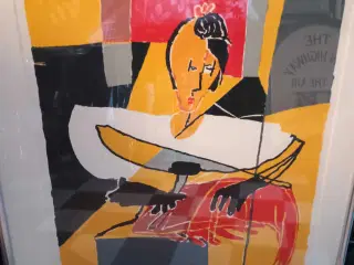 Litografi af Bente Marie Kjeldbæk