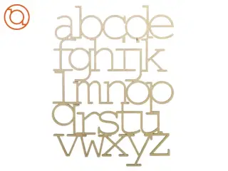 Ophæng alfabet (str. 51 x 38 cm)