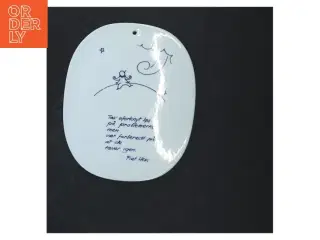 Piet Hein porcelæns vægplaket/plattete fra Royal Copenhagen str. 16,5 x14 cm)