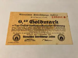 0,42 Goldmark Germany banknote