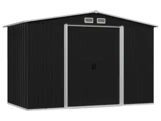 Opbevaringsskur til haven 257x205x178 cm stål antracitgrå