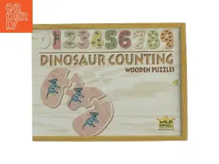 Træ puslespil med dinosaurmotiv fra Wild Republic (str. 22 x 17 cm)