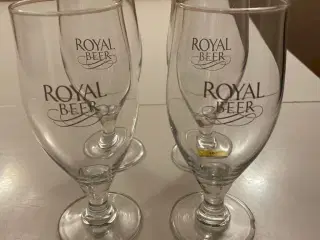 Royal ølglas. 4 stk.