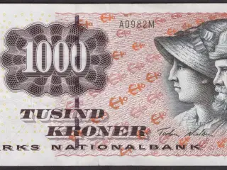 Danmark 1000 kroner  A0 1998