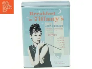 Blikæske med &#39;Breakfast at Tiffany&#39;s&#39; Motiv fra Nostalgic-art (str. 20 x 10 x 14 cm)