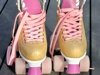 Rulle skøjter i guld