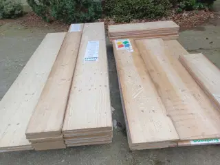 Limtræshyldeplader fra 25 til 100kr stykket.