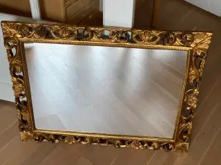 Antik spejl med guldramme