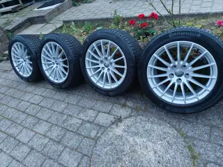 5x112 Audi 17" Continental vinterdæk 3100kr levere