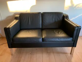 2 personer skindsofa