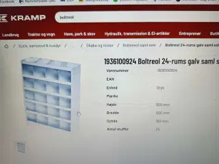 Bolt reoler incl bolte 