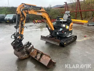 Minigraver Case CX17C med skovle og tilt