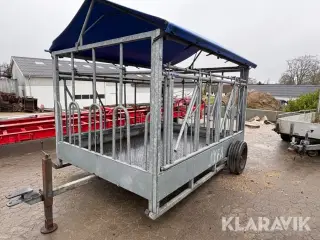 Mobil foderhæk Jyfa inklusive ekstra sidefag og diverse