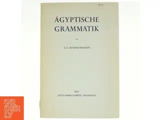 Ägyptische Grammatik af C.E. Sander-Hansen (bog)