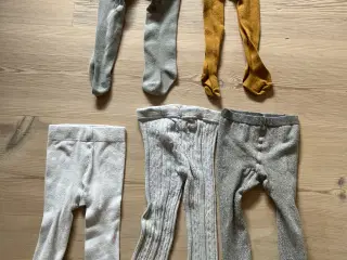 4 buksestrømper og et par leggins
