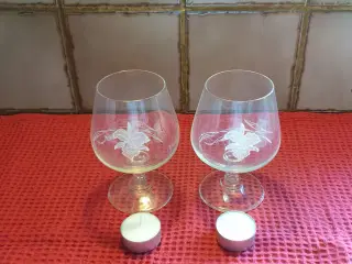 Glas m slebet orkide sæt10kr