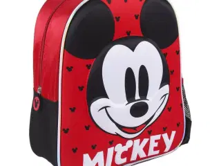 3D Skoletaske Mickey Mouse Rød (25 x 31 x 10 cm)
