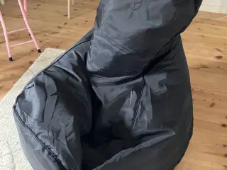 Sort sækkestol 