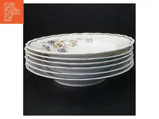 Dekoreret porcelænstallerkener fra Bavaria (str. Diameter 25 og en halv cm)