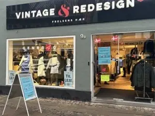 Ny istandsat butik med gode lagerlokaler