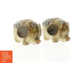 Keramik Elefant salt- og pebersæt (str. 8 x 6 x 5 cm)