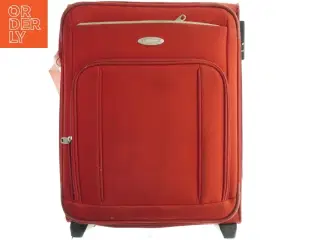 Rød kuffert med hjul fra Samsonite (str. 46 x 40 cm)