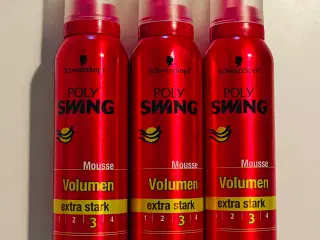3 styks Poly Swing Hårmousse Volume Extra Strong n