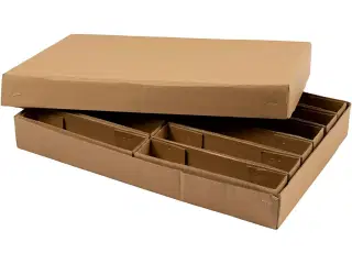 Praktisk Farvekridtæske med 12 rum - 6x26x38 cm