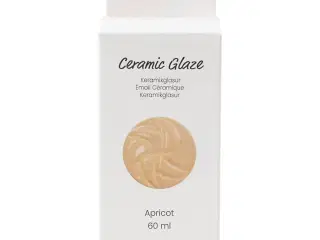 Keramikglasur, 984-1101 °C, dækkende, Apricot, 60 ml/ 1 ds.