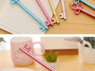 Vintage nøgle gel pen